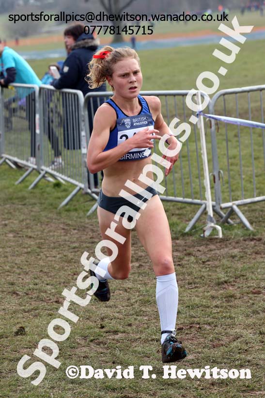 Womens under-20s 2016 Inter Counties Cross Country Champs. and Cross Challenge Final, Cofton Park, Birmingham. Photo: David T. Hewitson/Sports for All Pics